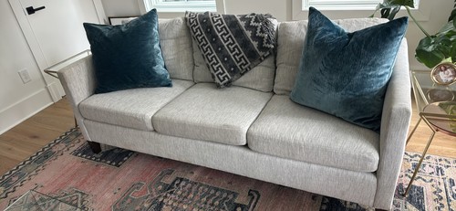 Grey three seater barely used - grey, three-seater